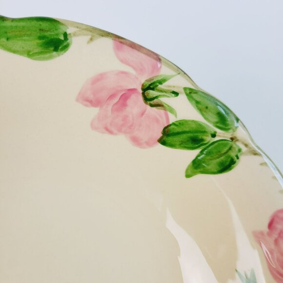 Franciscan c.1964-66 Serving Bowl Desert Rose Pink Floral Hand Painted USA Mark - Picture 5 of 9